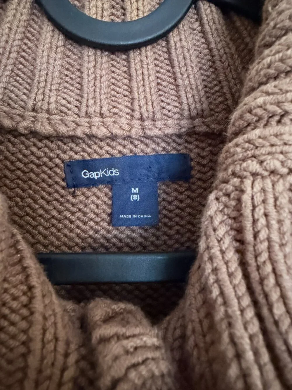 Gap Kids Brown Chunky Knit Sweater Vest Size M 8